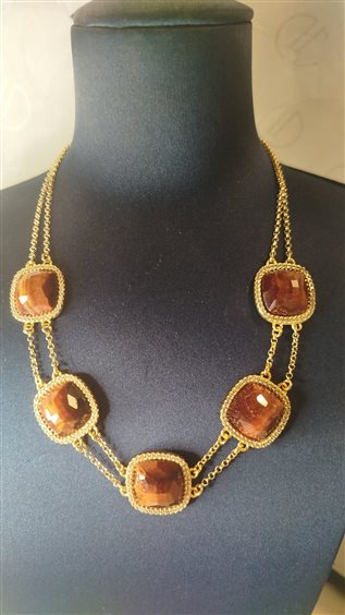 Collar Misis Mujer Tiger Eye in Plata Amazzonite CA10023 - CA10023